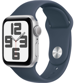 Apple Watch SE 2 40mm Silver Aluminum Case / White Sport Band