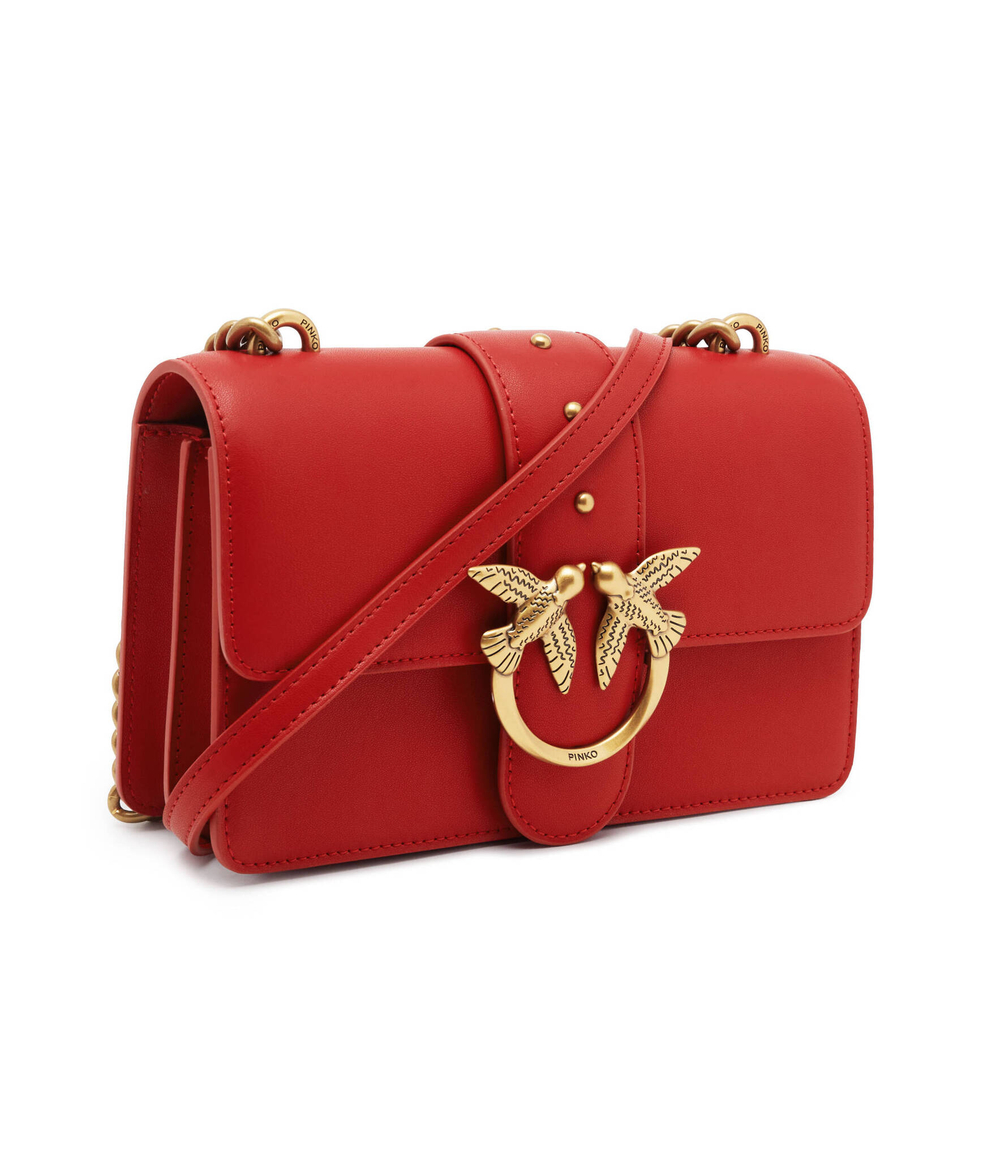 Skórzana наплечная сумка LOVE ONE MINI CL PLTT Pinko - красный(100059 A0F1)