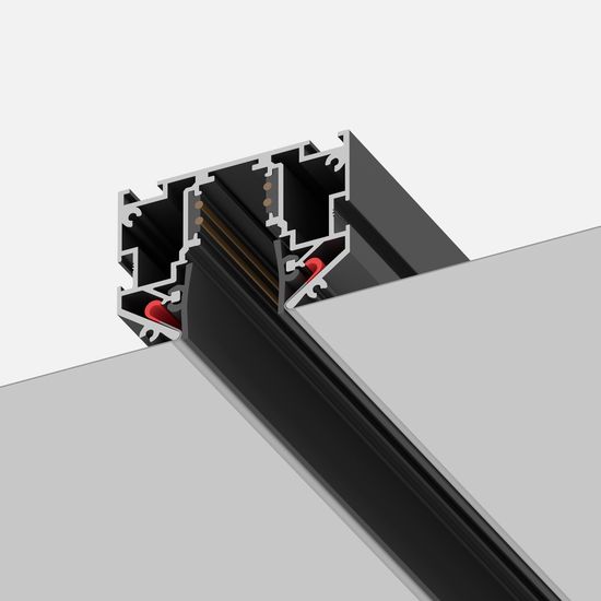 ST039.429.00 Шинопровод 48 под натяжной потолок  ST-Luce Черный Длина 2 000мм SKYLINE 48