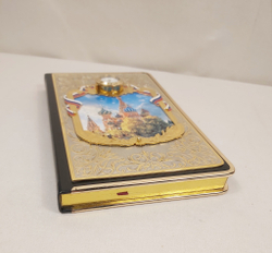 Ежедневник А6 «Москва» с часами  в подарочном футляре с накладкой (Златоуст)