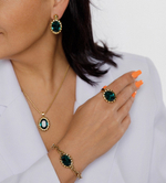 Кольцо Qudo TIVOLA UNICA big (G/P) Emerald 58 686946