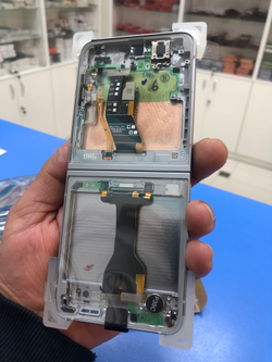 Дисплей в сборе с рамкой для Samsung F741 Z Flip 6 Silver Оригинал