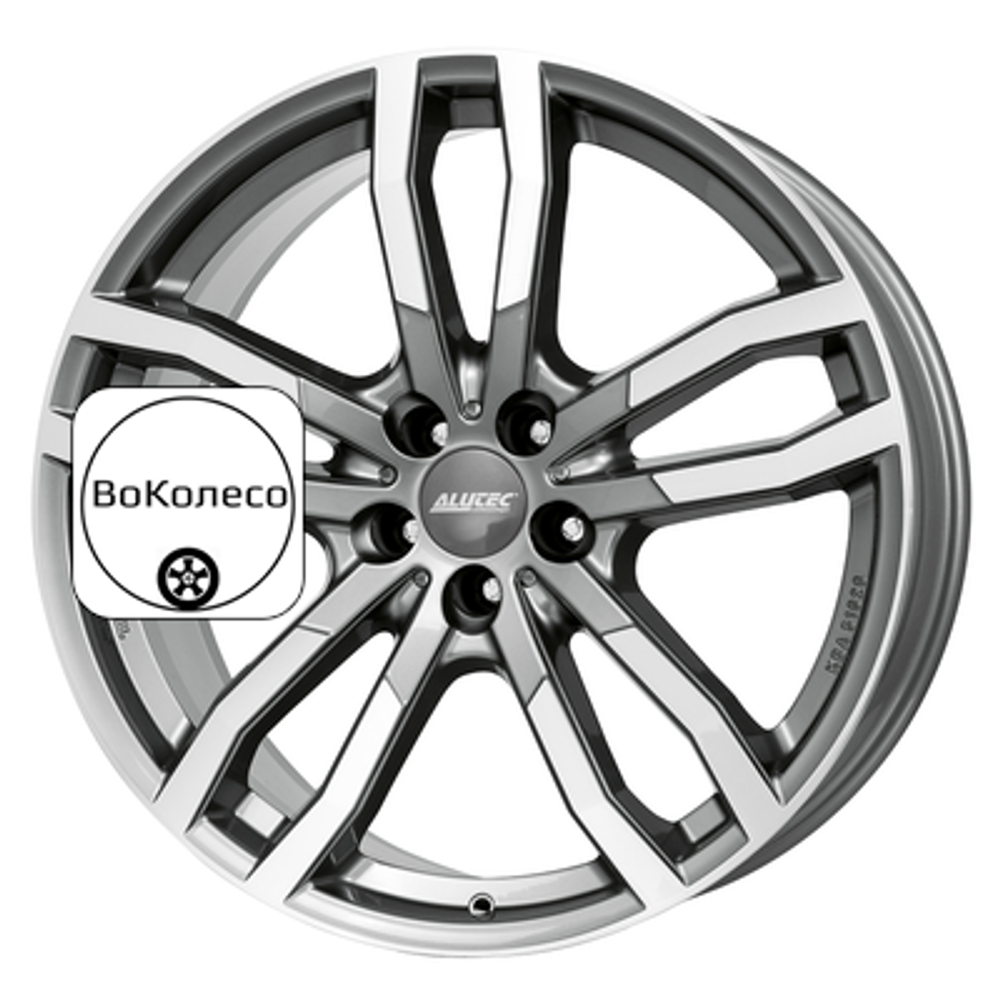 9,5x21/5x112 ET53 D66,5 DriveX Metal Grey Front Polished Alutec