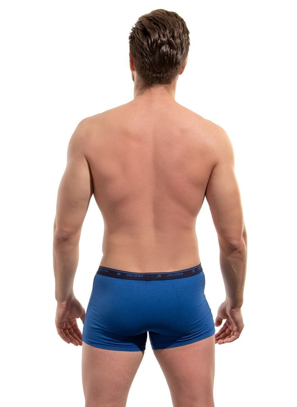 Трусы боксеры из чистого хлопка (Размер: L) (Цвет: темно-синий)