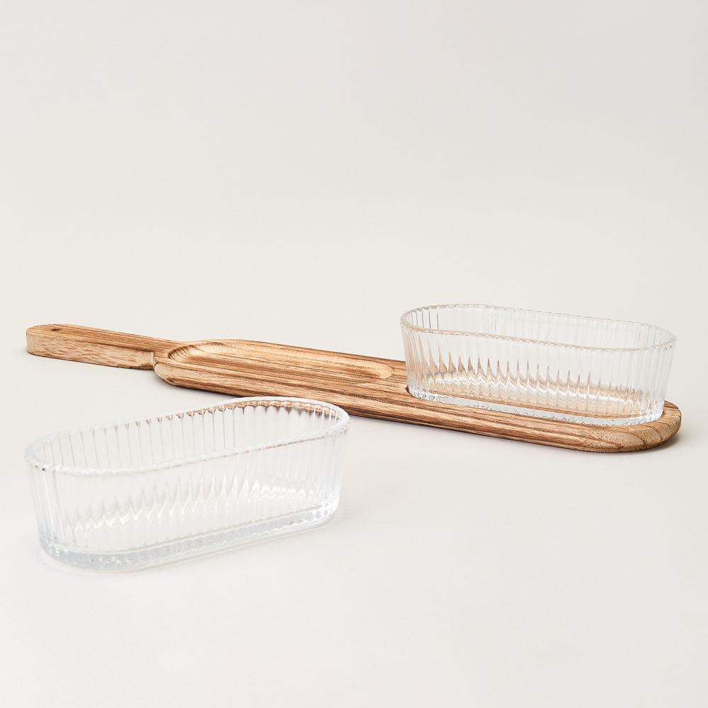 МЕНАЖНИЦА 2-Х СЕКЦИОННАЯ НА ДЕРЕВЯННОЙ ПОДСТАВКЕ400 МЛ