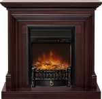 Каминокомплект Bradford - Темный дуб с очагом Fobos FX M Black RC