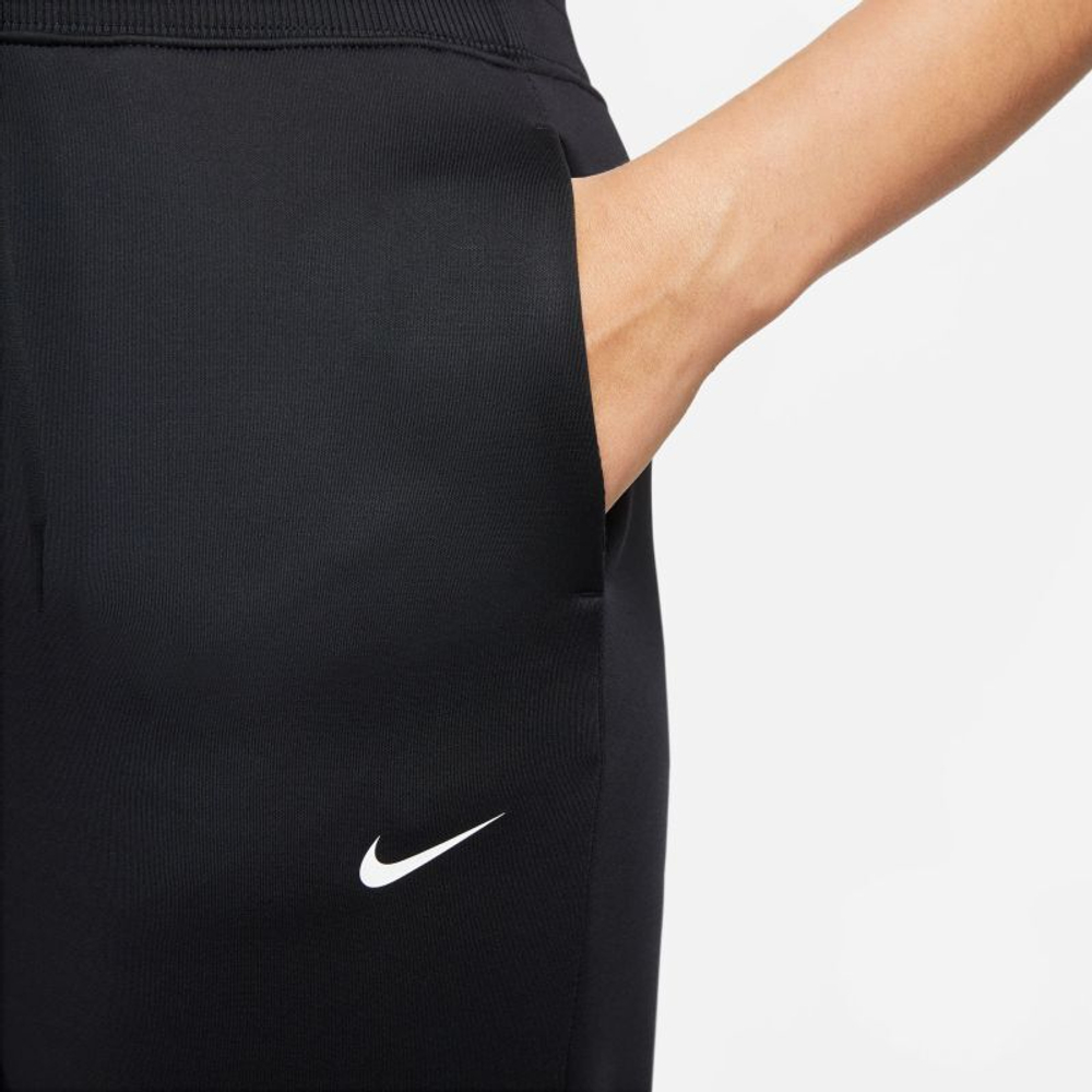 Женские теннисные брюки Nike Therma-FIT One High-Waisted 7/8 Trousers - черный
