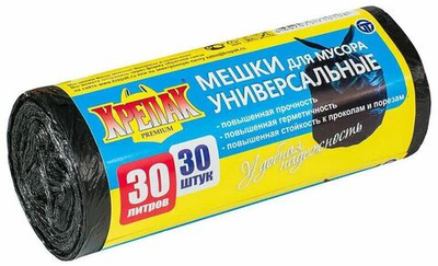 Мешок мусорный 30л/9мкм., КРЕПАК (30шт/50рул)