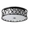 7700/60L AVRA LED SN 056 Светильник металл/ткань/стекло/белый/черный LED 60Вт 3000-6000K D600 IP20 пульт ДУ FABIANA
