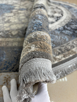 Ковер Zara Collection (200*280 см) - Ivore/Blue, орнамент/овал