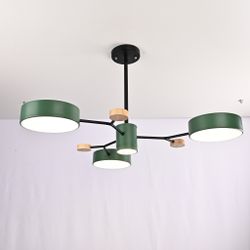 Люстра На Штанге Meade 4 Lamps Green By Imperiumloft