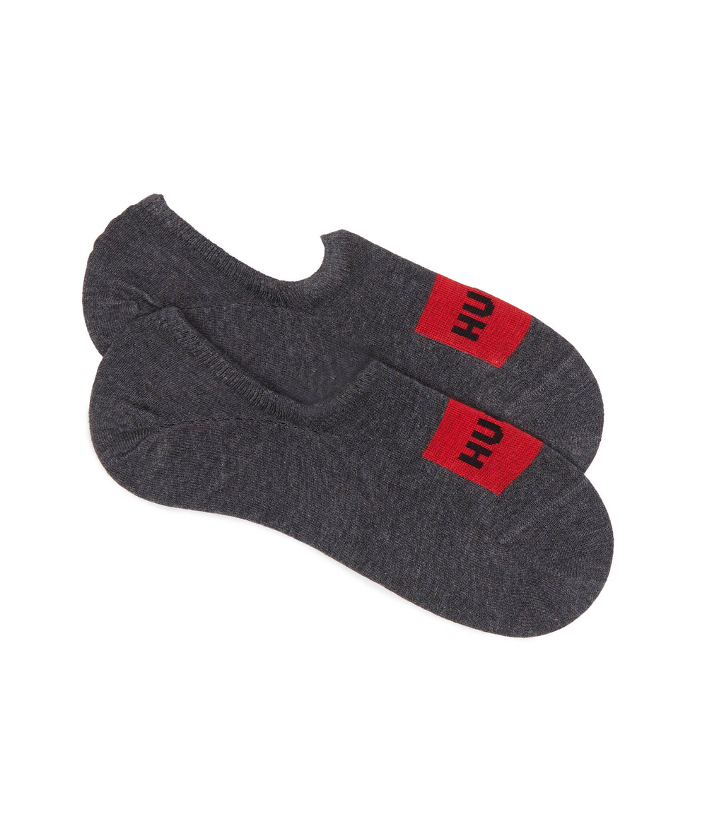 носки/stopki 2-pack 2p lowcut label col Hugo Bodywear - графитовый(50468117)