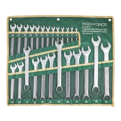 Ключи комбинированные (6-28, 30, 32мм) и ключ рожковый 36х41мм, набор 26пр. RockFORCE RF-5261P+1