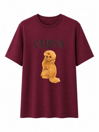 ITALY K (LUMINA) футболка - бордовый