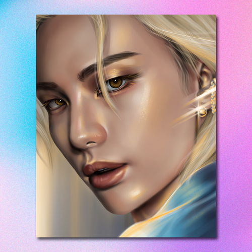 Арт принт / alexstayart / STRAY KIDS / Хёнджин #02