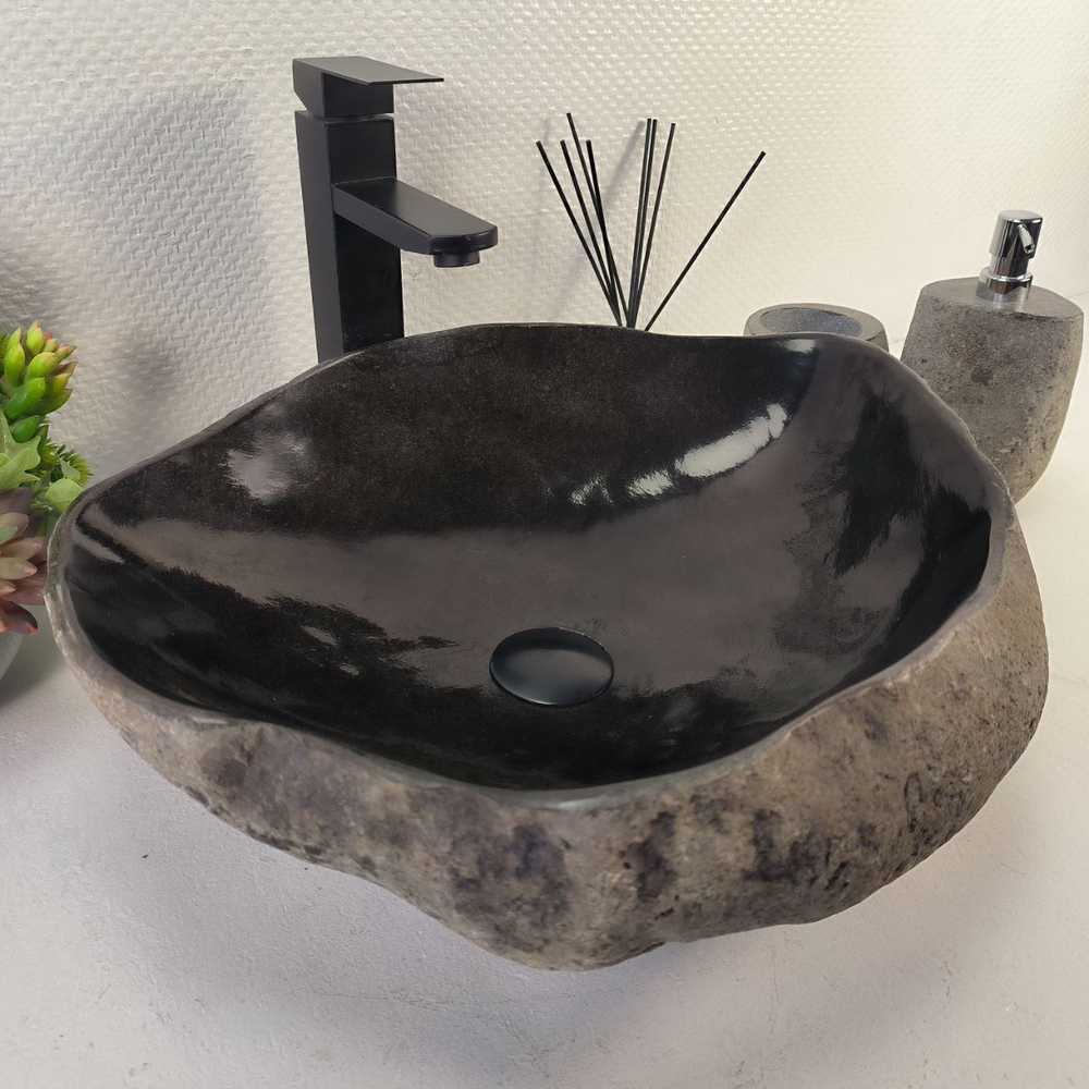 Раковина из речного камня RS-65488 48*42*15 0861
