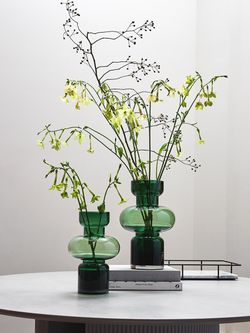 Ваза Florum, 30 см, изумрудная