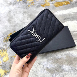 Saint Laurent Cassandre Zip Around Wallet