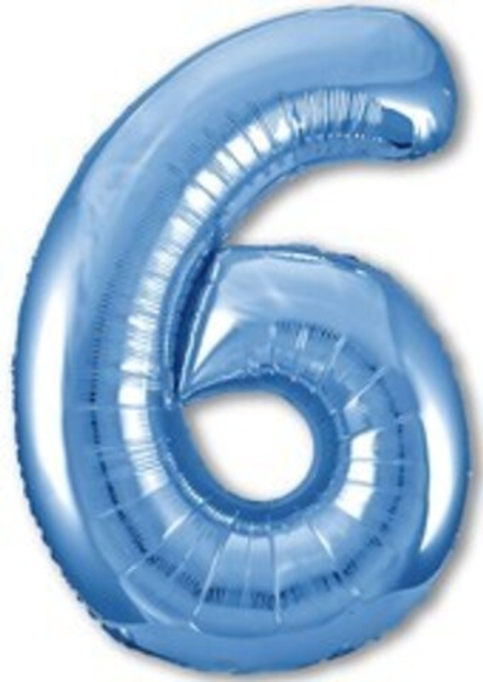 Р Цифра 6 Slim Синий (40''/102 см)