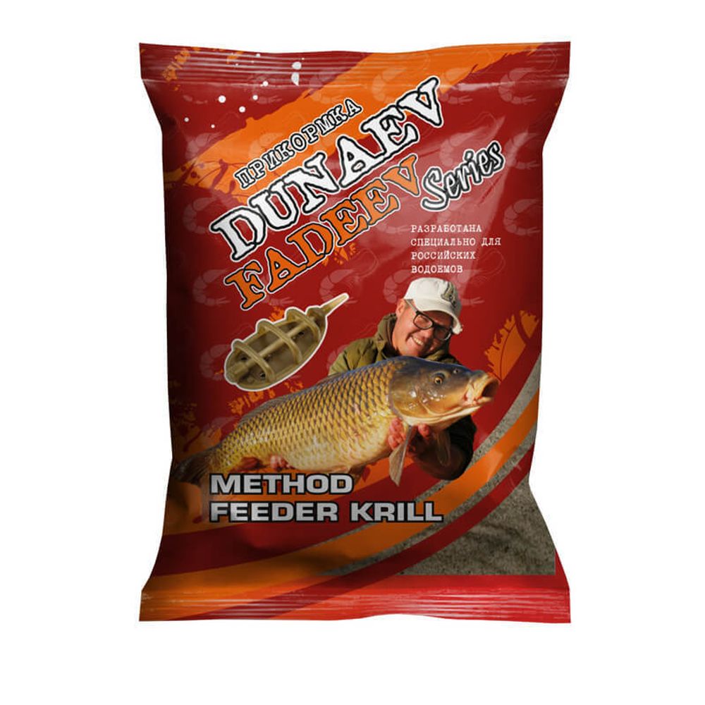 Прикормка &quot;DUNAEV-FADEEV&quot; 1кг Method Feeder Krill (Криль)