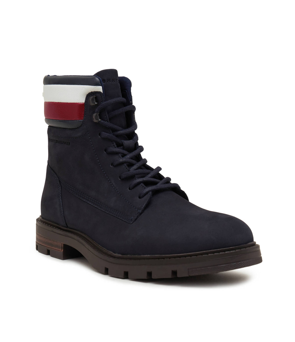 Кожаные трапперы corporate hilfiger nubuck Tommy Hilfiger - темно-синий(FM0FM04801)