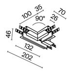Комплектующие для встраиваемой трековой системы Technical TRA034CT-42.12B