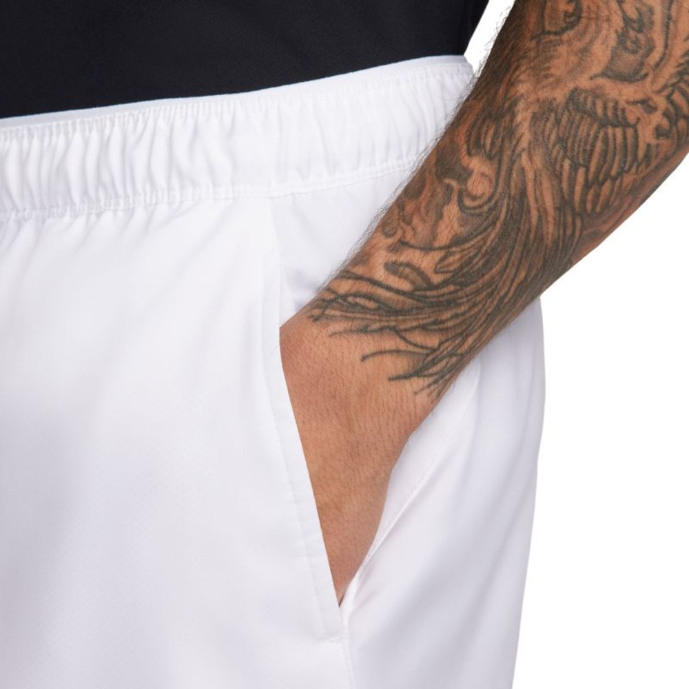 Мужские теннисные шорты Nike Court Dri-Fit Victory 9" Short - white/black