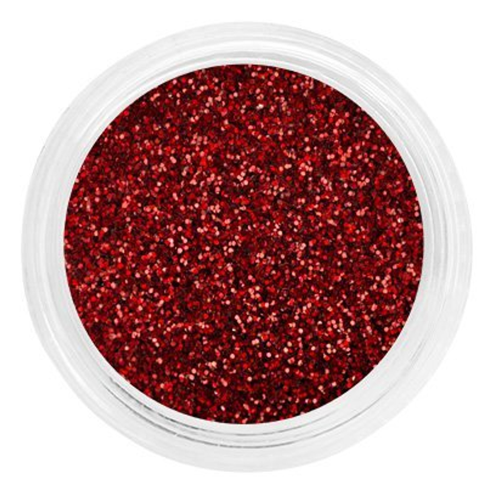 Блестки для дизайна ногтей, красные