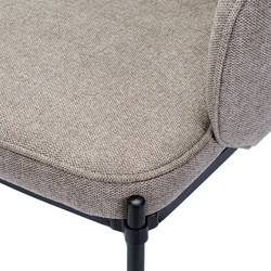 Кресло Berg Coral серо-коричневое