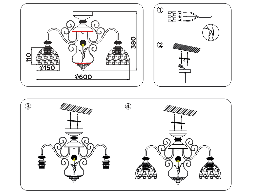 Ambrella Потолочная люстра Traditional TR3055
