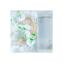 Гирлянда светодиодная Снеговик, 2 м