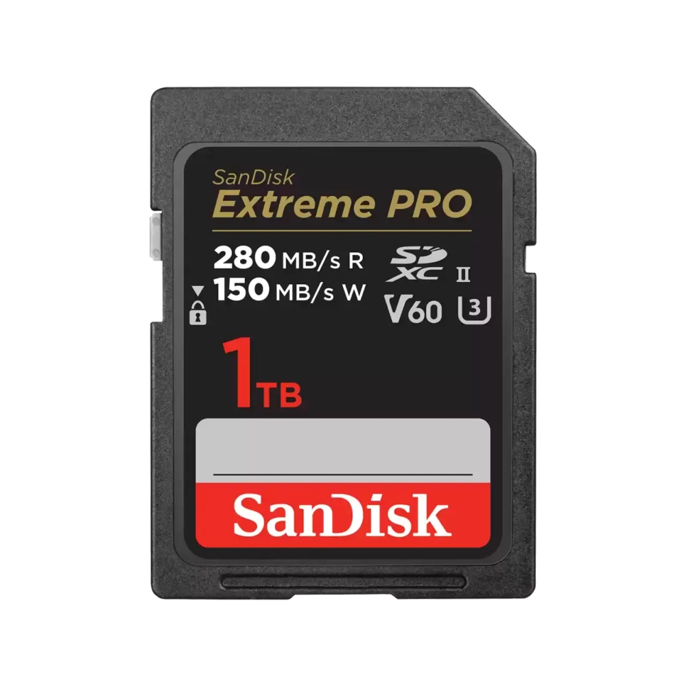 Карта памяти SanDisk Extreme Pro SDXC 1TB UHS-II U3 V60, R/W 280/150 МБ/с