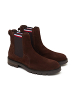 Кожаные челси corpoarte hilfiger suede chelsea Tommy Hilfiger - каштановый(FM0FM04803)