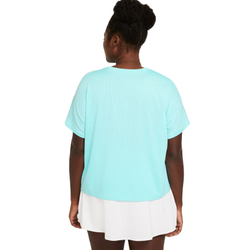 Женская теннисная футболка Nike Court Dri-Fit Victory Top SS Plus Line W - copa/black