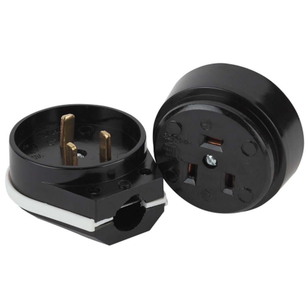 Соединитель Intro 9-802-06 электрический 2P+E СЭ.РВШ32-001 32А-250В ОУ карболит | Intro