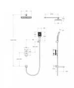 Встраиваемый душевой набор Belbagno DUE-VDSET-GM