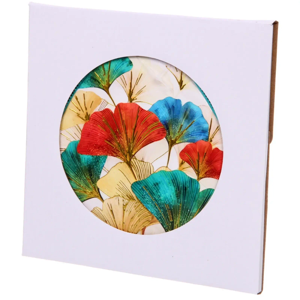 Подставка керамическая 19,5 см «Гинкго» разноцветные листья