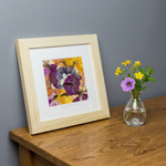 Картина из цветов “Ночная красавица”