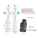 Реалистичный торс девушки с тремя упругими отверстиями, вибрацией, ротацией и голосом Kokos Hera.03 M10-03-25V