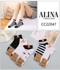 Женские укороченные носки бренд ALINA, 10 пар