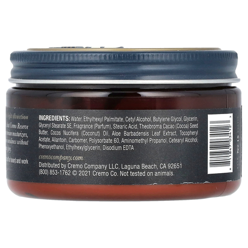 Cremo, Reserve Collection, крем для бороды и завитков, пало санто, 113 г (4 унции)