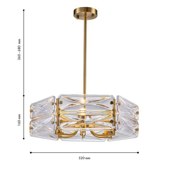 Подвесная люстра Favourite Glacies 4764-6P