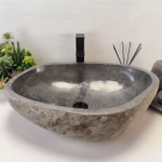 Раковина из речного камня RS63502 (60*45*15) 0124