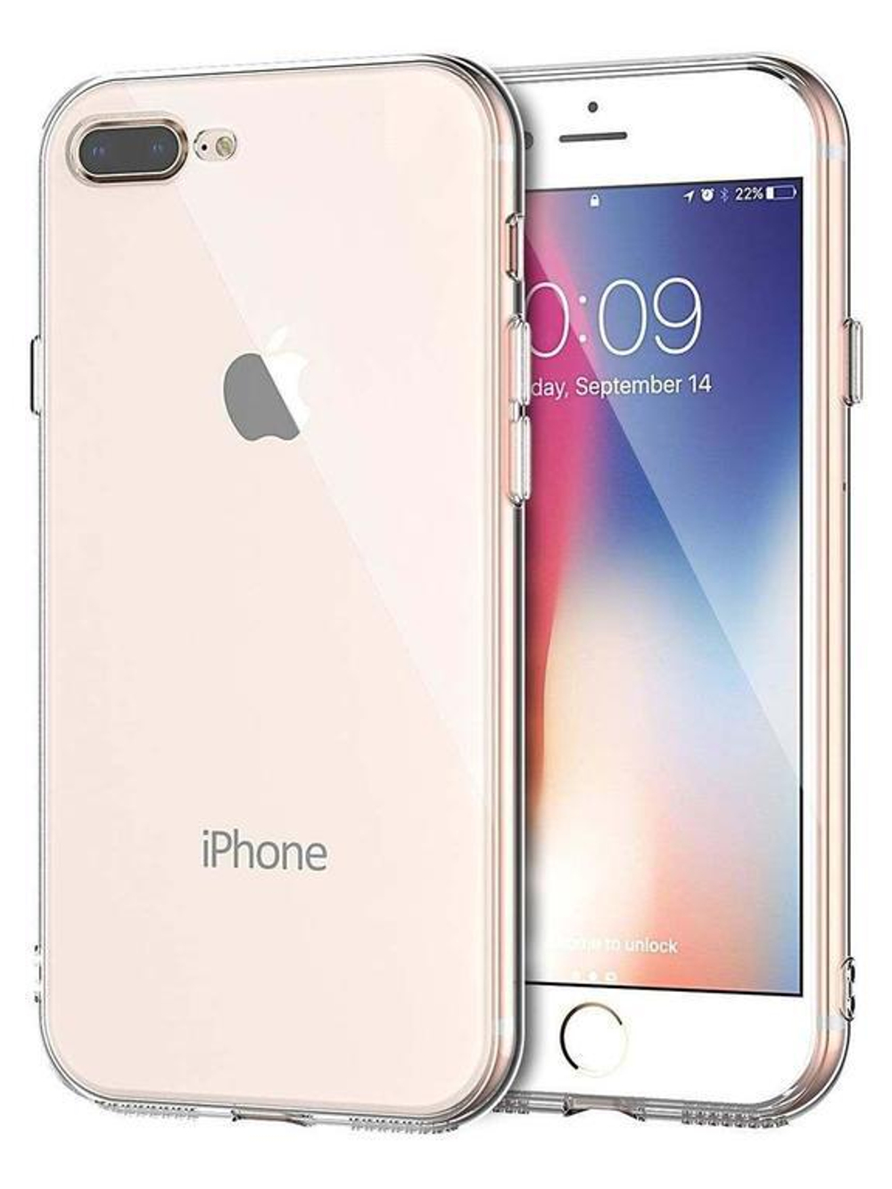 Прозрачный силиконовый чехол для Apple iPhone 8 / 8 Plus