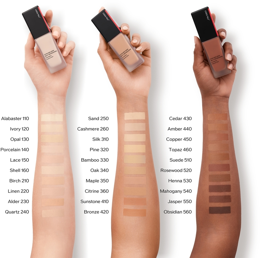 Shiseido Synchro Skin Self-Refreshing Foundation Advanced - Долговечная тональная основа SPF 30, 30 ml