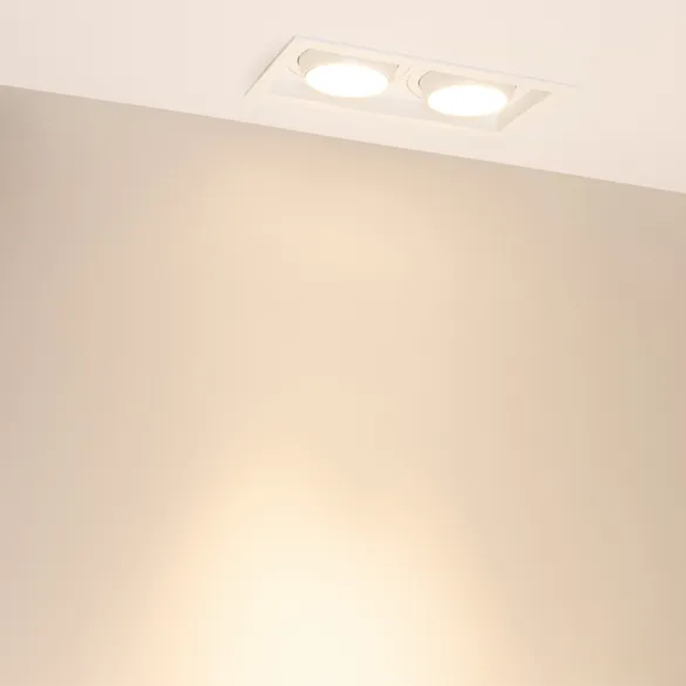 Светильник MS-VORTEX-BUILT-S250x140-2x30W Warm3000 (WH-WH, 30 deg, 230V) (Arlight, IP20 Металл, 5 лет) 057766