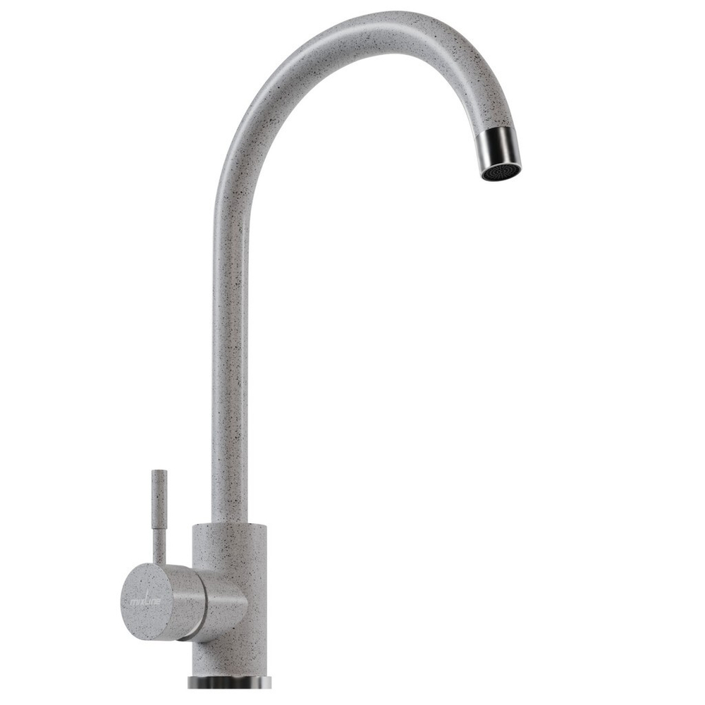 Смеситель для кухни 35к MIXLINE ML-GS15 (310) серый высок. излив