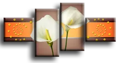 Модульная картина "Цветы каллы"