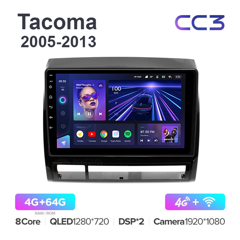 Teyes CC3 9"для Toyota Tacoma, Hilux 2005-2013