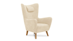 Кресло Лестер 2 Vivaldi 03 77*91*107 см, Бежевый Велюр Нераскладной Фиеста